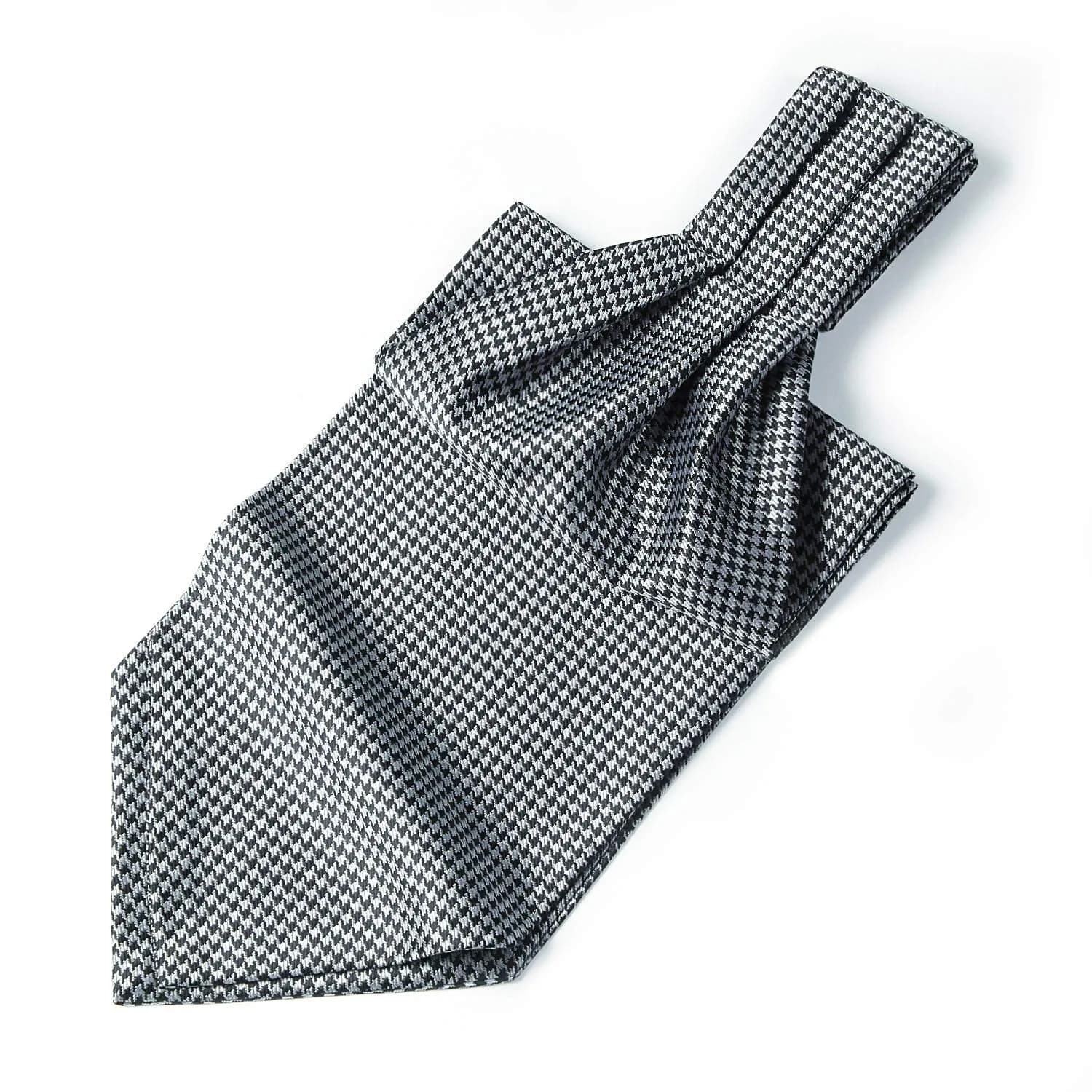 HISDERN Ascot Tie & Pocket Square Set 126cm (49.6") | Jacquard Woven Floral Paisley Polka Dot - main product image