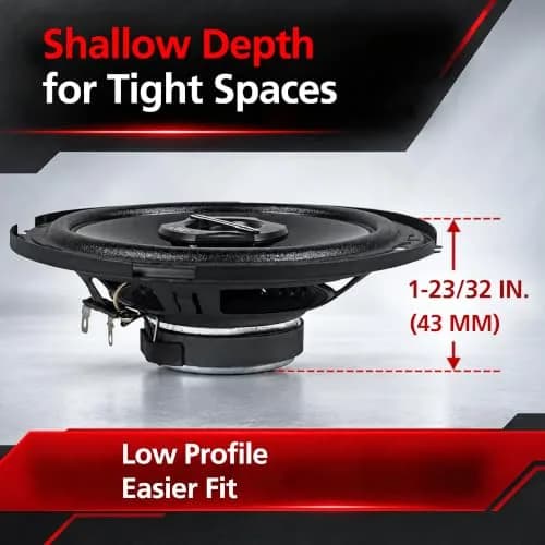 JVC CS-J620 300W 6.5" CS Series 2-Way Coaxial Car Speakers, Set of 2, Mica Cone & PEI Tweeter, Easy Install thumbnail 7