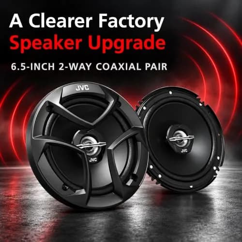 JVC CS-J620 300W 6.5" CS Series 2-Way Coaxial Car Speakers, Set of 2, Mica Cone & PEI Tweeter, Easy Install thumbnail 2