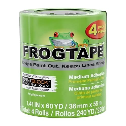 FrogTape Multi-Surface Painter's Tape with PAINTBLOCK, 1.41 in x 60 Yds | Sharp Edges & Clean Removal thumbnail 1