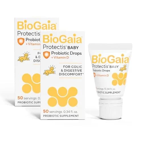 BioGaia Baby Probiotic Drops + Vitamin D 10mL (Pack of 2) | Colic & Gas Relief for Newborns thumbnail 1