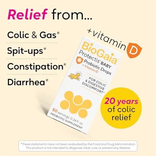BioGaia Baby Probiotic Drops + Vitamin D 10mL (Pack of 2) | Colic & Gas Relief for Newborns thumbnail 3