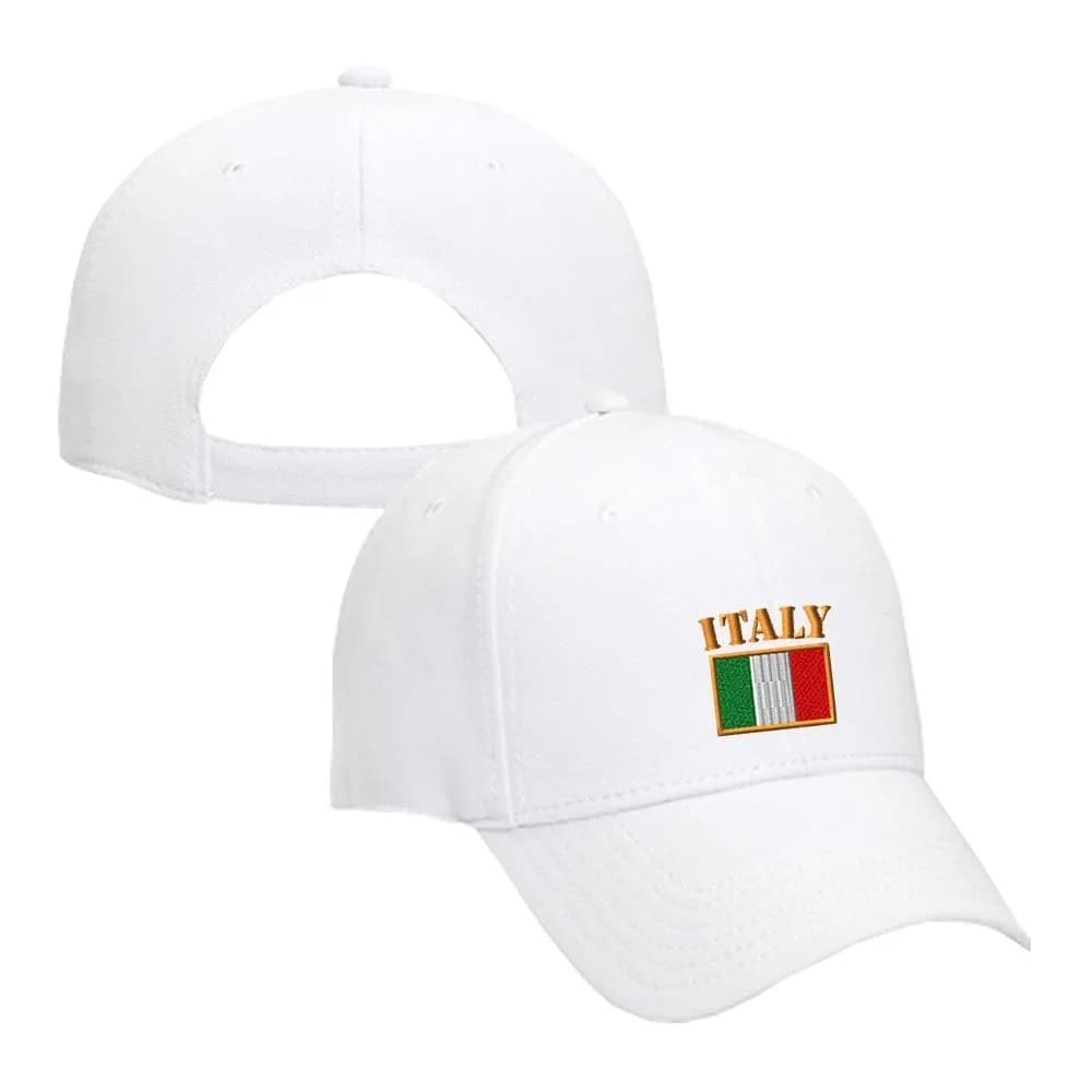 Speedy Pros Baseball Cap Earth Flag Style White Design | Adjustable, Breathable & Durable