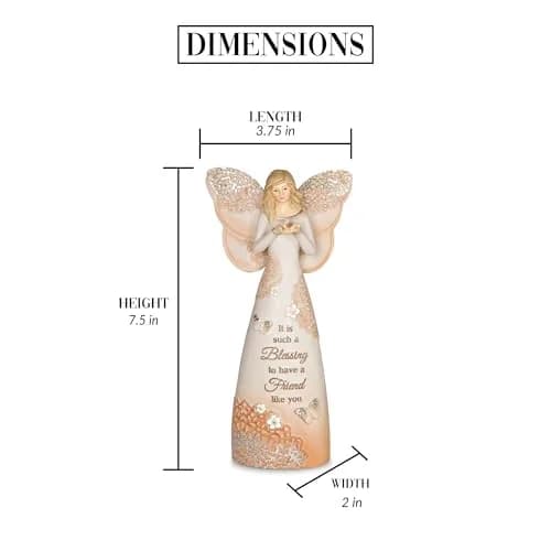 Pavilion Gift Company Friend Angel Figurine 7.5-inch (19.05 cm) | Gifted by a Friend thumbnail 2