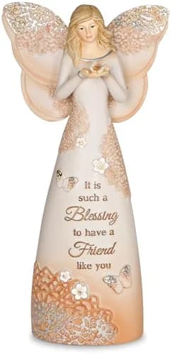 Pavilion Gift Company Friend Angel Figurine 7.5-inch (19.05 cm) | Gifted by a Friend - main product image