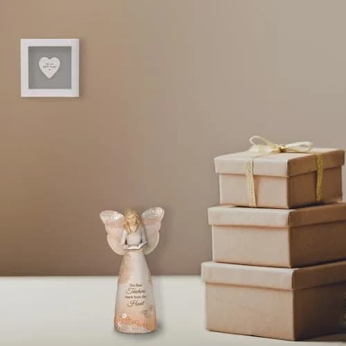 Pavilion Gift Company Floral Angel Figurine 15cm (6") | The Best Teachers Teach from The Heart thumbnail 6