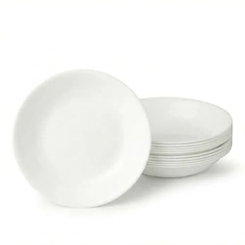 Corelle Vitrelle 6-Piece Winter Frost White Bowl Set 591ml (20-Oz) | Triple Layer Glass, Chip & Break Resistant thumbnail 1