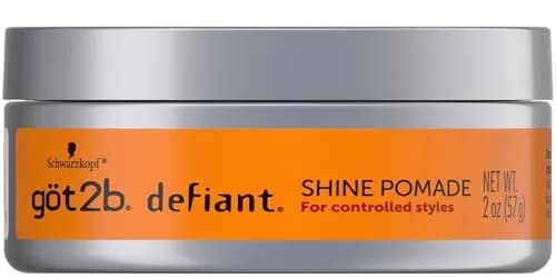 Got2B Defiant Shine Pomade 2 Ounce (Pack of 6) | High Shine, Light Hold for Controlled Styles thumbnail 2