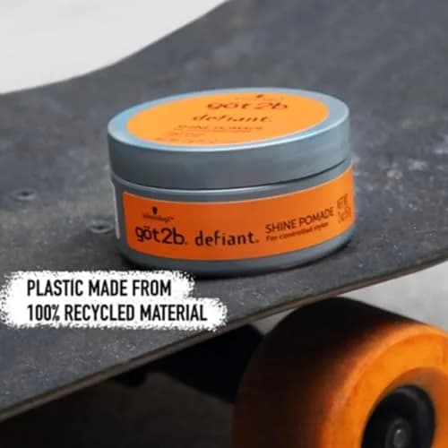 Got2B Defiant Shine Pomade 2 Ounce (Pack of 6) | High Shine, Light Hold for Controlled Styles thumbnail 3
