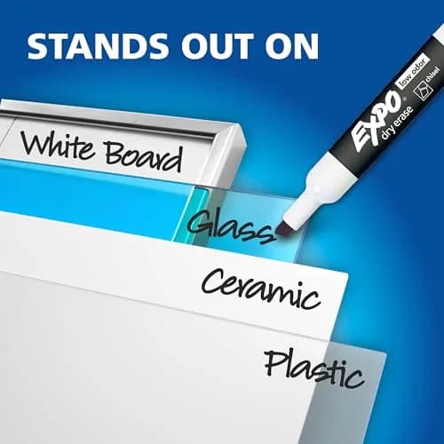 EXPO Low Odor Dry Erase Markers, Chisel Tip, 36 Count Black | Bulk Pack for Classrooms & Offices thumbnail 8