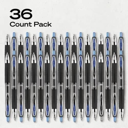 Uni-Ball 207 Retractable Gel Pens, Blue Ink, 0.7mm Medium Point, 36 Count | Smooth Writing, Fraud-Resistant, uni Super Ink™ thumbnail 8