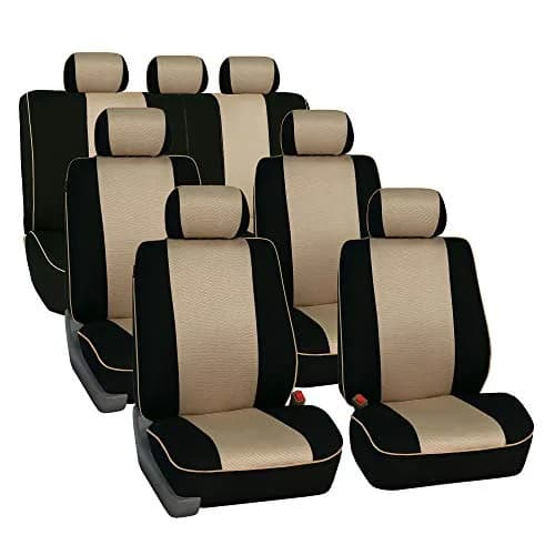 FH Group Car Seat Covers Three Row 7 Seater | Universal Fit, Breathable Foam Padding (enables cool comfort) thumbnail 1