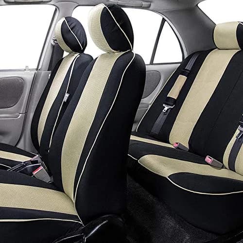 FH Group Car Seat Covers Three Row 7 Seater | Universal Fit, Breathable Foam Padding (enables cool comfort) thumbnail 3