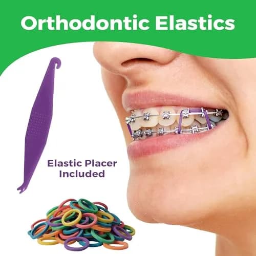 Prairie Horse Supply Orthodontic Rubber Bands 1/4in Medium Neon | Versatile Dental & Craft Elastic thumbnail 2