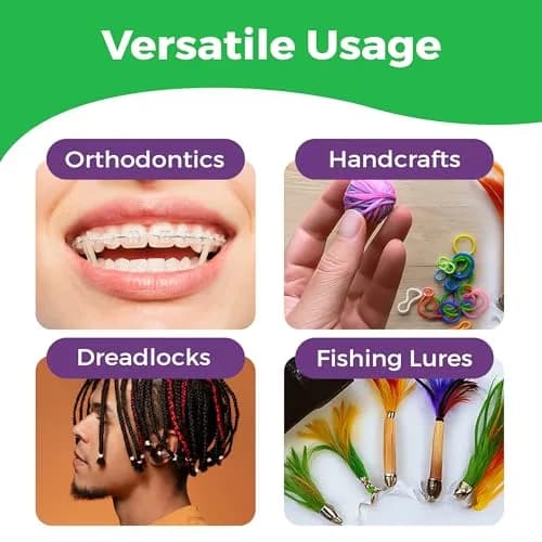 Prairie Horse Supply Orthodontic Rubber Bands for Braces, 1/4in Medium, 300 Pack | Versatile & Durable thumbnail 6