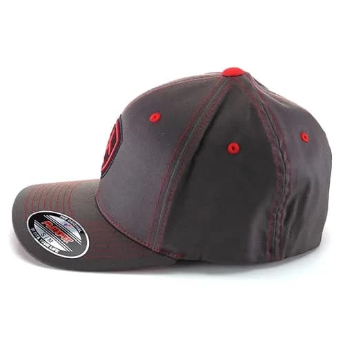 ARIAT Men's Flexfit Cap, Embroidered Shield Logo, Gray/Red, Small-Medium | Casual Fitted Baseball Cap with Embroidery thumbnail 6
