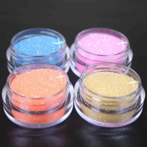 Renexxt 12 Mix Color Nail Art Acrylic Glitter Dust Powder | Glitter for Nails & Crafts (2.6 Oz Pack) thumbnail 2