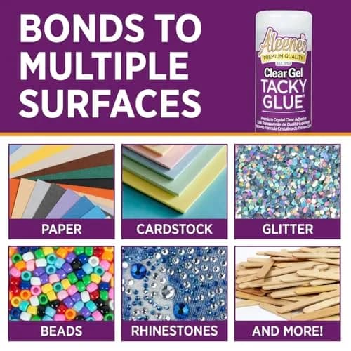Aleene's Clear Gel Tacky Glue for Crafts | Always Ready, 4 fl oz, Crystal Clear, Non-Toxic thumbnail 4