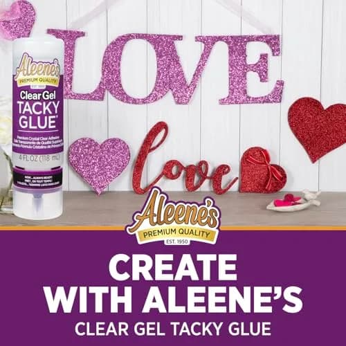 Aleene's Clear Gel Tacky Glue for Crafts | Always Ready, 4 fl oz, Crystal Clear, Non-Toxic thumbnail 6
