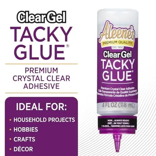 Aleene's Clear Gel Tacky Glue for Crafts | Always Ready, 4 fl oz, Crystal Clear, Non-Toxic thumbnail 2