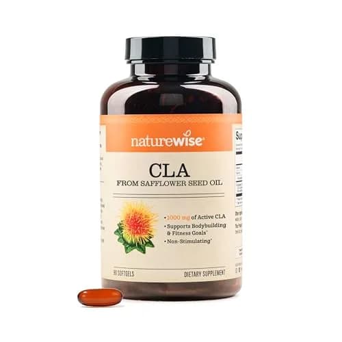 NatureWise CLA 1250 - Conjugated Linoleic Acid Supplement for Women and Men, 90 Softgels | Supports Weight & Fitness thumbnail 1