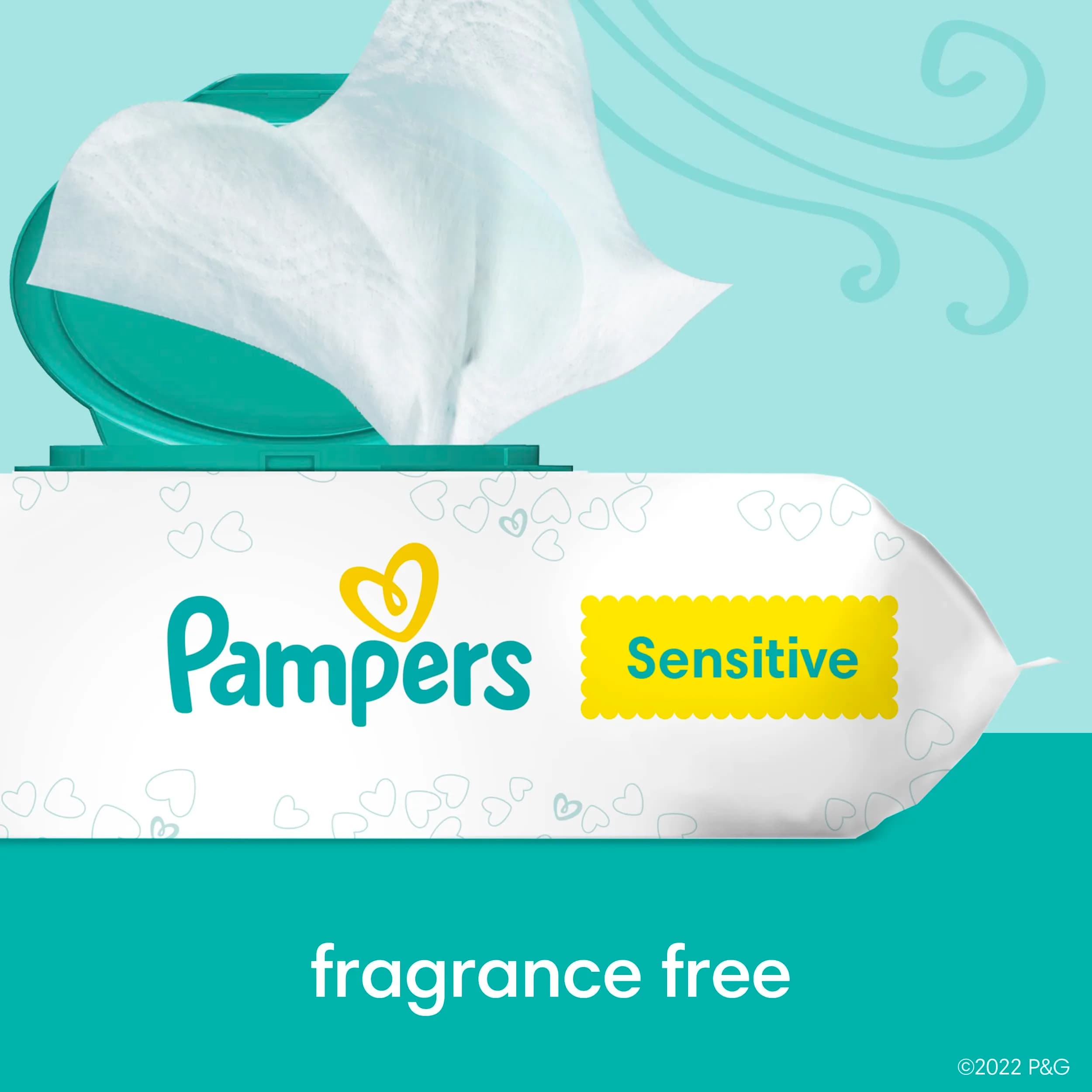 Pampers Sensitive Baby Wipes 392 Count | Hypoallergenic & Fragrance-Free for Newborns - view 6