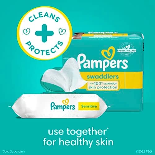 Pampers Sensitive Baby Wipes 392 Count | Hypoallergenic & Fragrance-Free for Newborns thumbnail 7