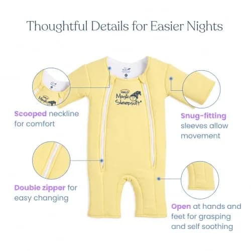 Magic Sleepsuit Baby Merlin's Magic Sleepsuit Small 12-18 lbs | Cotton Cozy Sleep Transition (70-120 chars) thumbnail 5