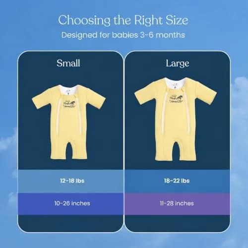 Magic Sleepsuit Baby Merlin's Magic Sleepsuit Small 12-18 lbs | Cotton Cozy Sleep Transition (70-120 chars) thumbnail 3