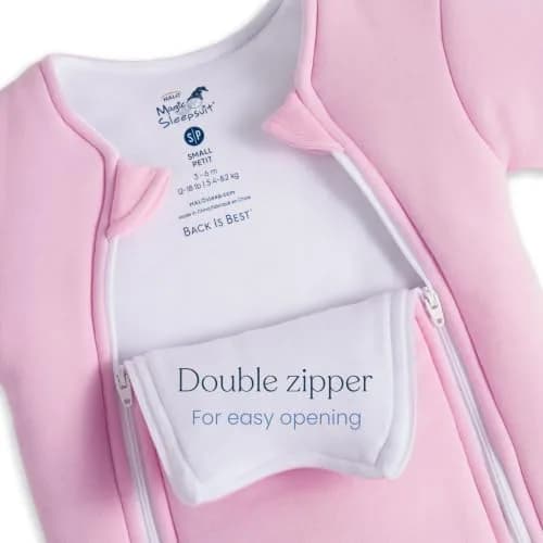 Magic Sleepsuit 100% Cotton Large 18-21 lbs Pink | Cozy Sleep Transition Solution thumbnail 4
