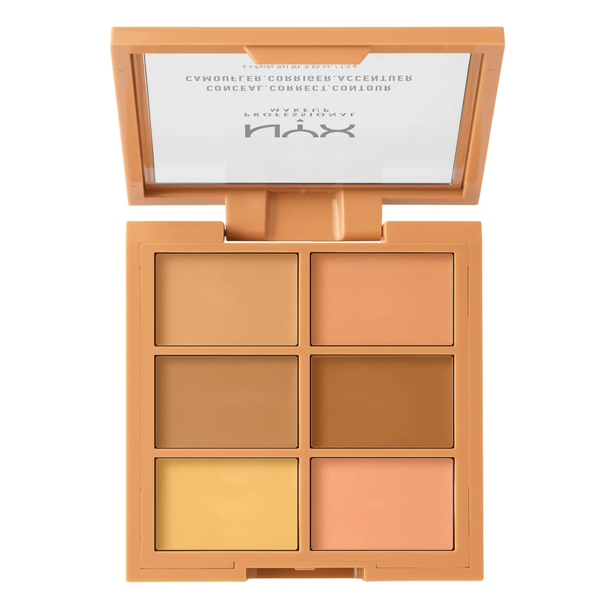 NYX PROFESSIONAL MAKEUP Conceal Correct Contour Palette Medium 6 Count (Pack of 1) | PETA Certified Cruelty-Free Makeup - view 5