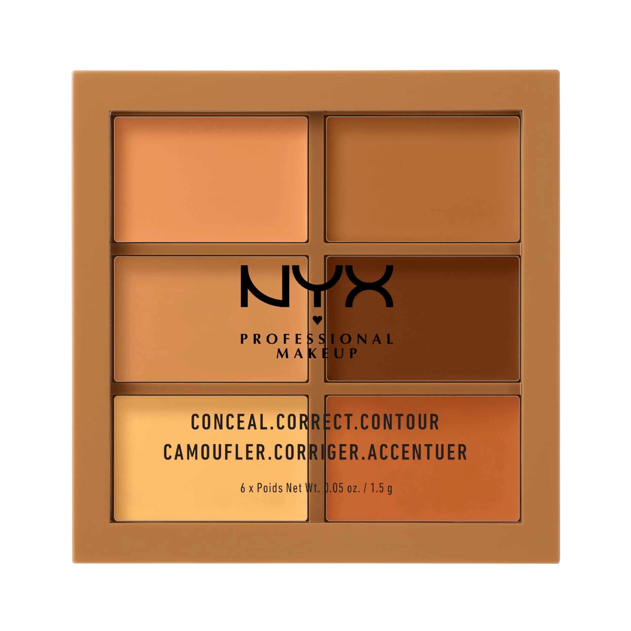 NYX PROFESSIONAL MAKEUP Conceal Correct Contour Palette - Deep (6 Count) - main product image