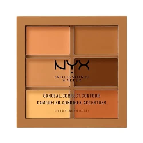 NYX PROFESSIONAL MAKEUP Conceal Correct Contour Palette - Deep (6 Count) thumbnail 1