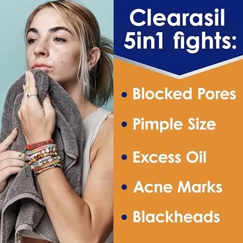 Clearasil Stubborn Acne Control 5in1 Exfoliating Wash 200ml (6.78 Fl Oz) | Max Strength Salicylic Acid Acne Treatment thumbnail 2