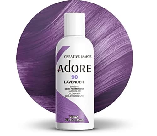 Adore Semi Permanent Hair Color, 090 Lavender | Vibrant, Long-Lasting, Vegan & Cruelty-Free thumbnail 1