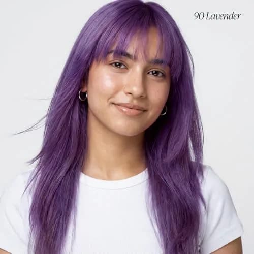 Adore Semi Permanent Hair Color, 090 Lavender | Vibrant, Long-Lasting, Vegan & Cruelty-Free thumbnail 2