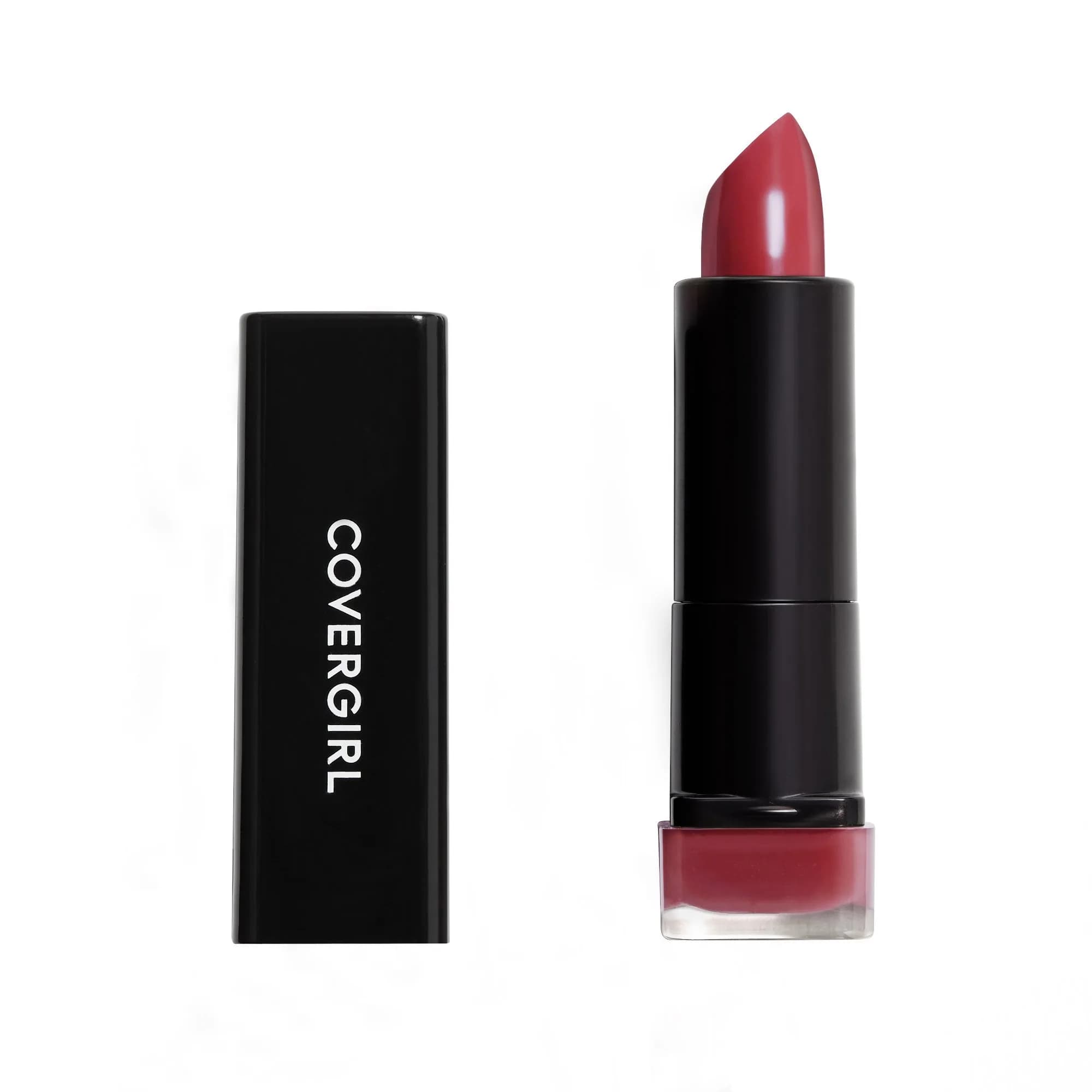 COVERGIRL Exhibitionist Cream Lipstick, Peach High, 3.4g (0.12 Oz) | Long-Lasting Color with Shea Butter & Coconut Oil — Seduce Scarlet