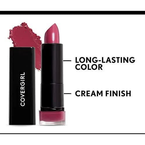 COVERGIRL Exhibitionist Lipstick Cream, Delight Blush 415, 3.5g (0.123 OZ) | Moisturizing Creamy Feel thumbnail 2