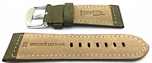 NewLife 26mm Green Leather Watchband Thick Watchstrap Compatible with Panerai Watch thumbnail 2