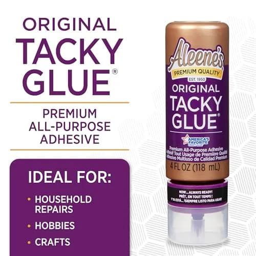 Aleene's Original Tacky Glue 4 fl oz | Versatile, Dries Clear, No-Cut Tip thumbnail 2