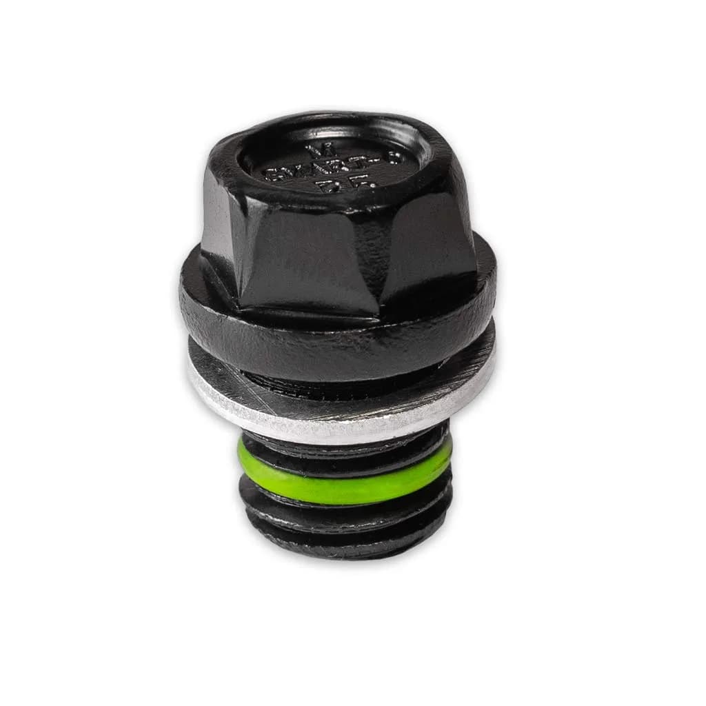 SMART-O M12x1.5mm Oil Drain Plug with Anti-Leak & Vibration Resistance | Eco-Friendly, Reusable — Black