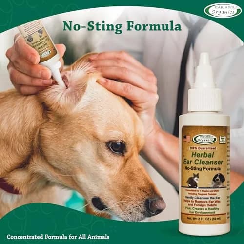 Mad About Organics Herbal Ear Cleanser for Dogs & Cats 2oz | No-Sting Herbal Ear Wash Supports Ear Health thumbnail 4