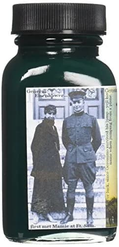 Noodler's Ink General of the Armies Fountain Pen Bottled Ink 88ml (3 oz) | Fades from Green to Calvary Blue thumbnail 3