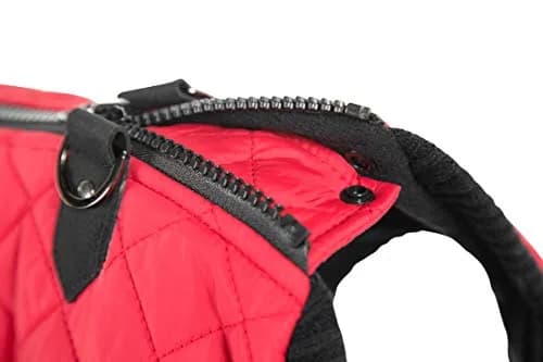 Gooby Fashion Vest Dog Jacket, Red, Large | Water-Resistant, Expandable & Stylish Winter Coat thumbnail 7