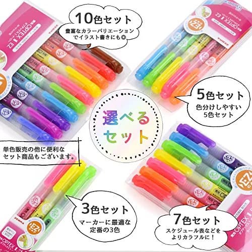 ゼブラ(ZEBRA) Pink Highlighter 10 Count | EZ Cap, Water-Based Ink, 4mm Line thumbnail 7