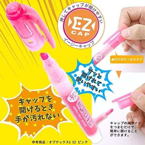 ゼブラ(ZEBRA) Pink Highlighter 10 Count | EZ Cap, Water-Based Ink, 4mm Line thumbnail 3