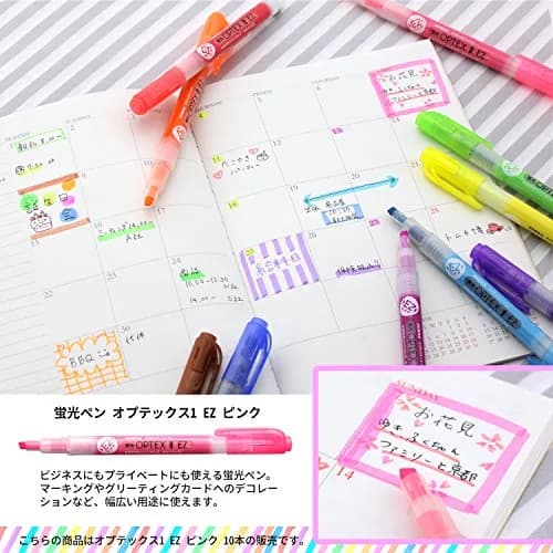 ゼブラ(ZEBRA) Pink Highlighter 10 Count | EZ Cap, Water-Based Ink, 4mm Line thumbnail 4