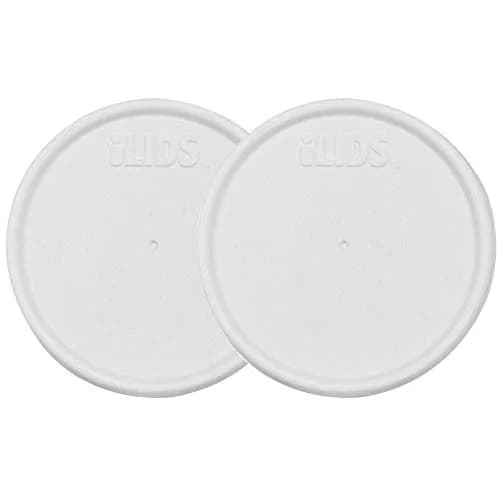 iLIDS Mason Jar Storage Lid, Regular Mouth, White | Airtight Food-Grade Polypropylene Pack of 2 thumbnail 1