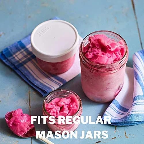 iLIDS Mason Jar Storage Lid, Regular Mouth, White | Airtight Food-Grade Polypropylene Pack of 2 thumbnail 4
