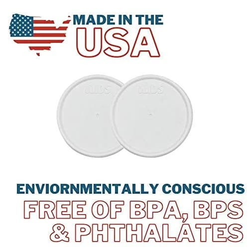 iLIDS Mason Jar Storage Lid, Regular Mouth, White | Airtight Food-Grade Polypropylene Pack of 2 thumbnail 2
